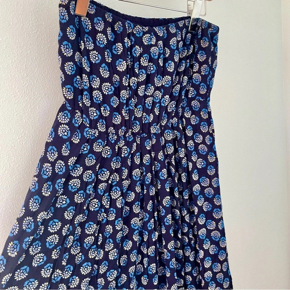 Loft Beach strapless blue oceanic maxi dress size medium - Picture 6 of 10